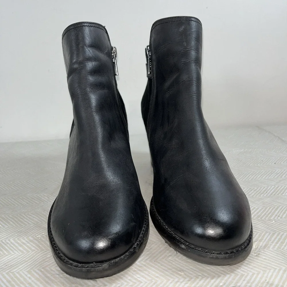 Sperry Women's Ambrose Ankle Boots Size 9.5 M Black‎ Suede Leather STS90524